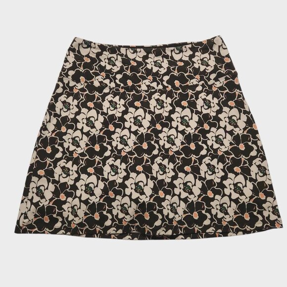 Teezher Tummy Control Skort Floral Print Black White Golf Tennis Medium NEW - Picture 1 of 11
